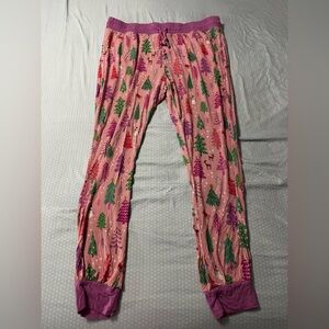 Little Sleepies Pink and Purple Tree Print Pajama Bottoms